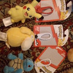 Brand New Pokémon Clip-on Plushies $8 Each Three For $20