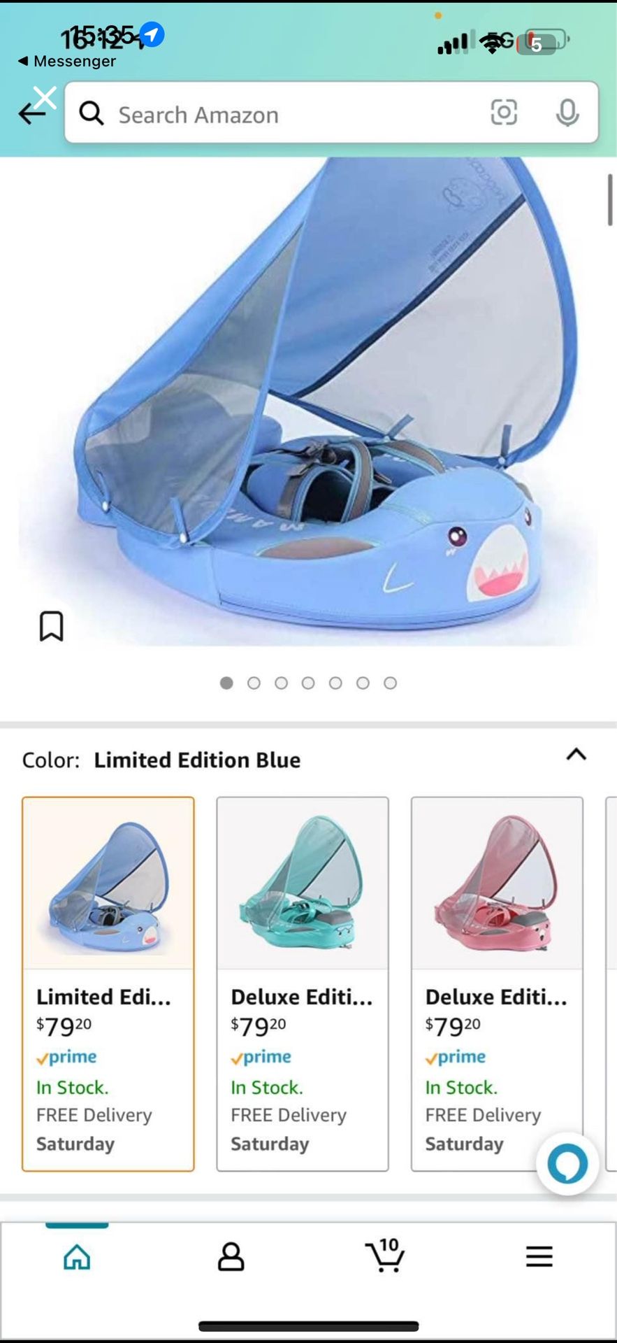 Baby shark blue Mambobaby float