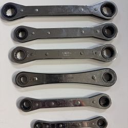 Craftsman Ratcheting Wrenches, Set Of Six