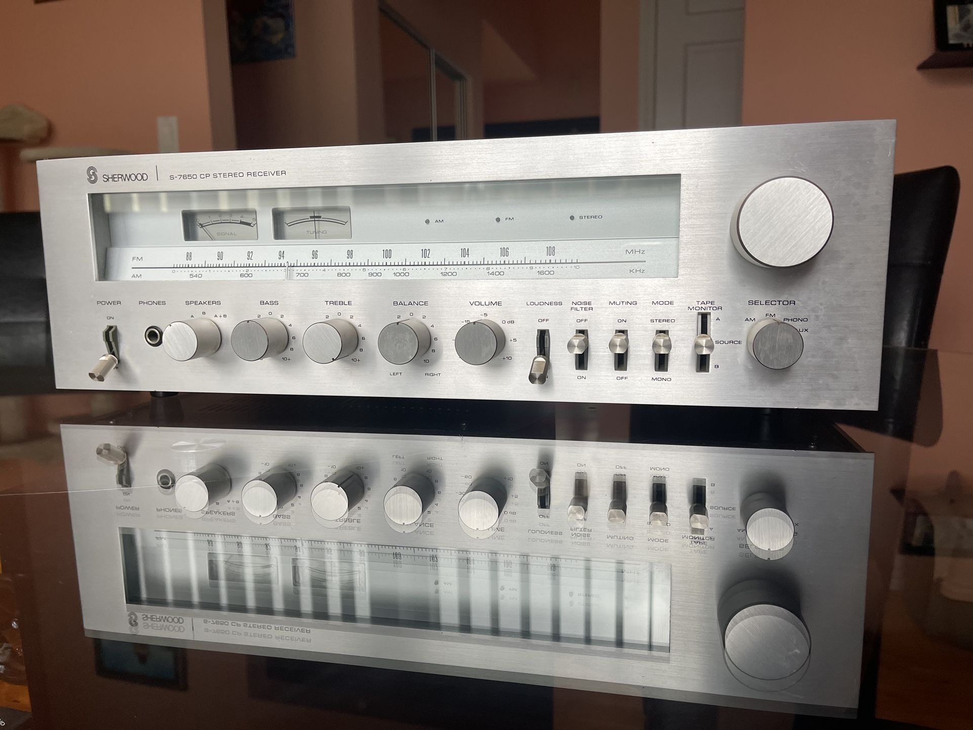 Sherwood S-7650 CP Vintage AM/FM Stereo Receiver