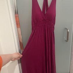 Purple Racer back Maxi Dress