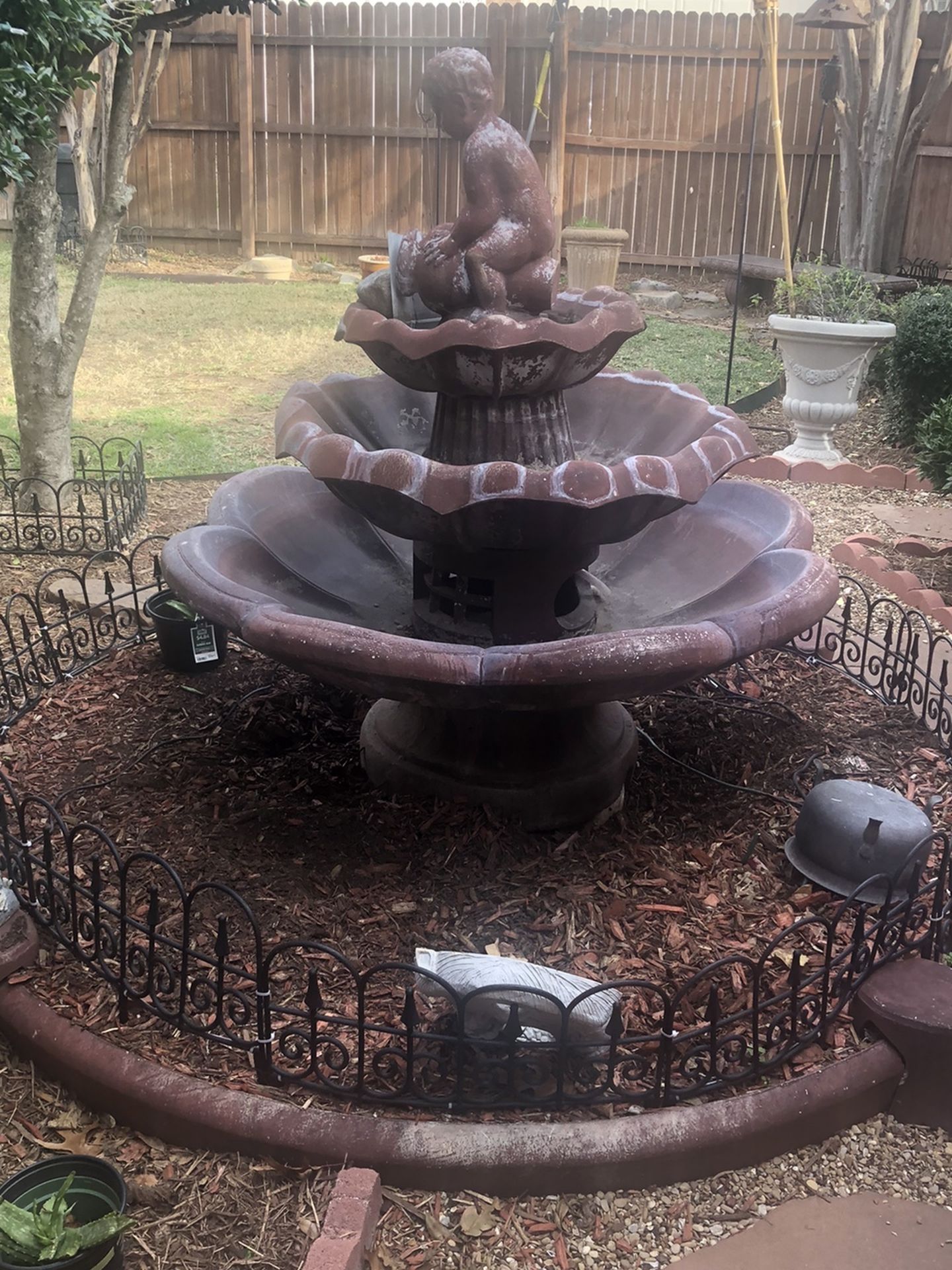 Stone Landscaping Fountain