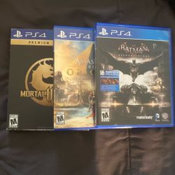 Three Playstation 4 games