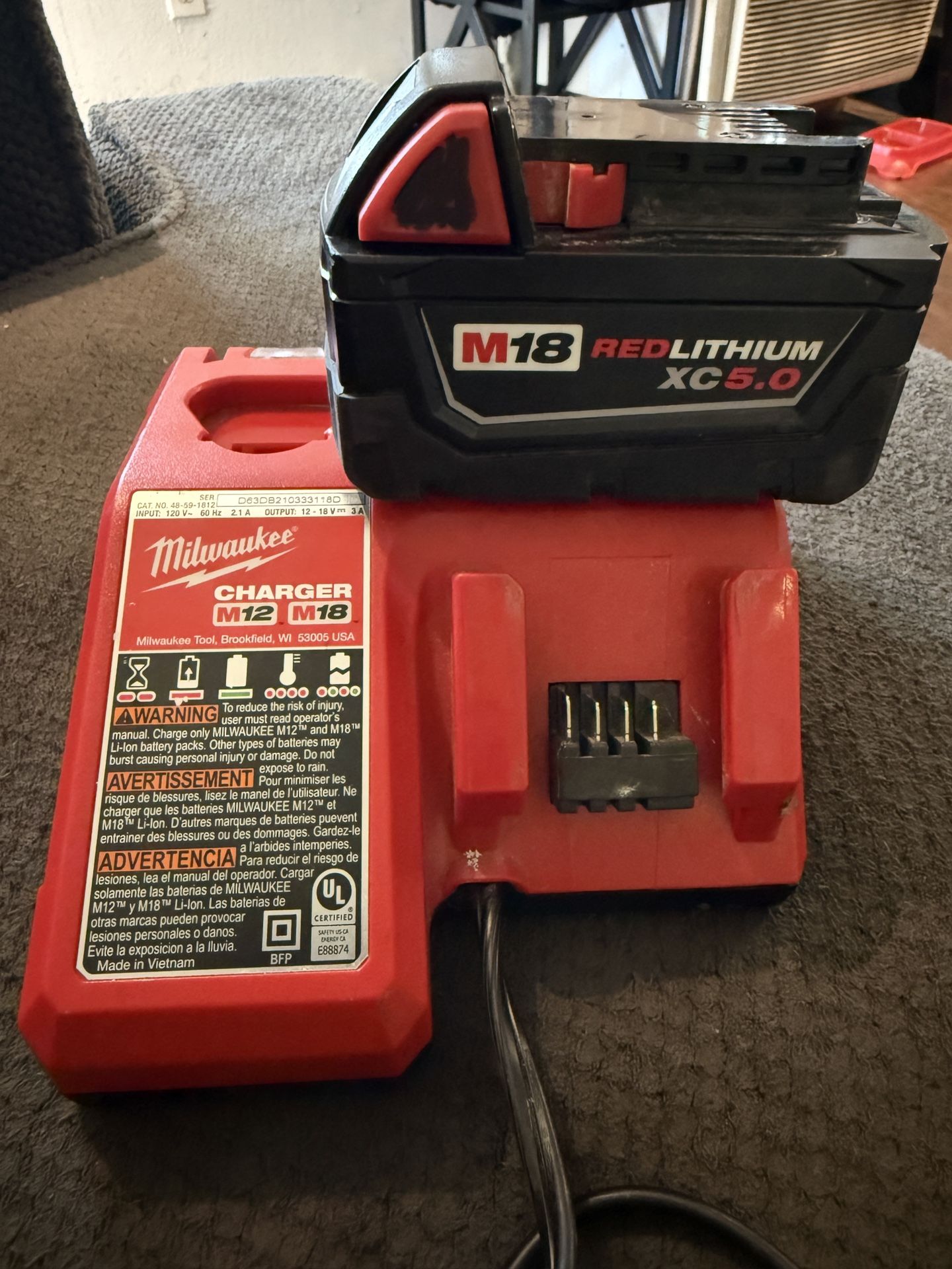 Milwaukee Battery And Charger
