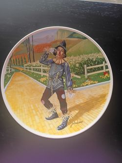 1977 Limited Edition "If I Only Had a Brain" Hand Painted Fine China Collectors Plate