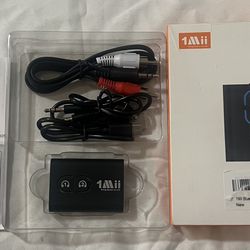 1Mii Bluetooth 5.3 Transmitter Receiver for TV to Wireless Headphones, Dual Link AptX Adaptive/Low Latency/HD Audio, Aux Adapter for Home Stereo, Airp