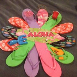 Flip flop wreath