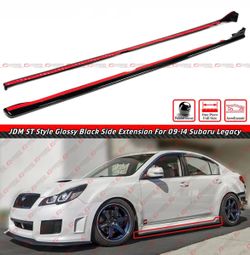 10-14 Subaru Legacy Gloss Black Side Skirts