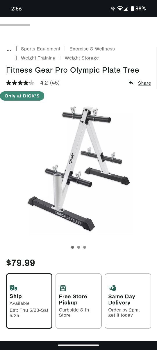 Fitness Gear Pro Olympic Plate Tree
