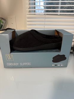 Corduroy slippers size M men’s (8-9 women’s 9-10
