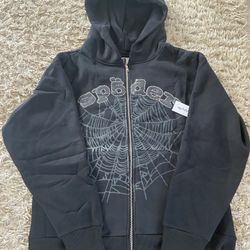 Black sp5der zip up
