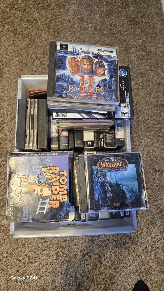 Box Of Various Pc Games