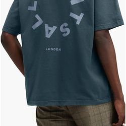 All Saints Tierra Logo Graphic T-Shirt Mens Size Large NEW 