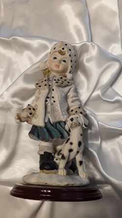 Girl with Dalmatian