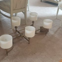 AWESOME Restoration HARDWARE  hanging 6 bulb CHANDELIER 