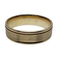 Wedding Band Ring in 10k Yellow Gold WGB-009