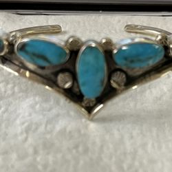 Turquoise Sterling Native Bracelet -RBear