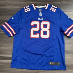 Nike Buffalo Bills CJ Spiller #28 NFL On Field Game Home Jersey Men’s XL  100% authentic. Good condition.   This product is a Nike Buffalo Bills CJ Sp