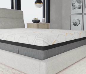 14” Hybrid Copper-Gel Infused Memory Foam Mattress - Plush ( king size )
