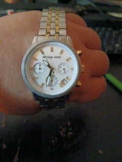Michael Kors Chronograph Watch Two-Tone