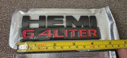 1 Hemi 6.4 liter 6.4L badge 40 each see all pics sold separately SHIPPING AVAILABLE
