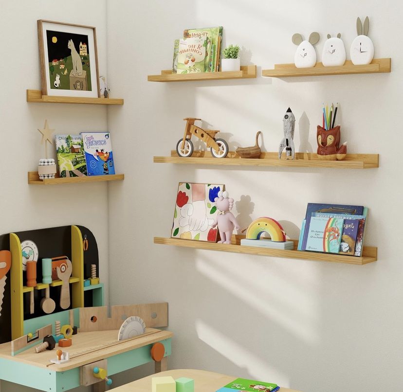 Floating Shelves for Wall, 4 pcs