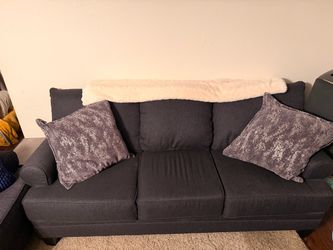 Dark Gray Sofa Set & Recliner