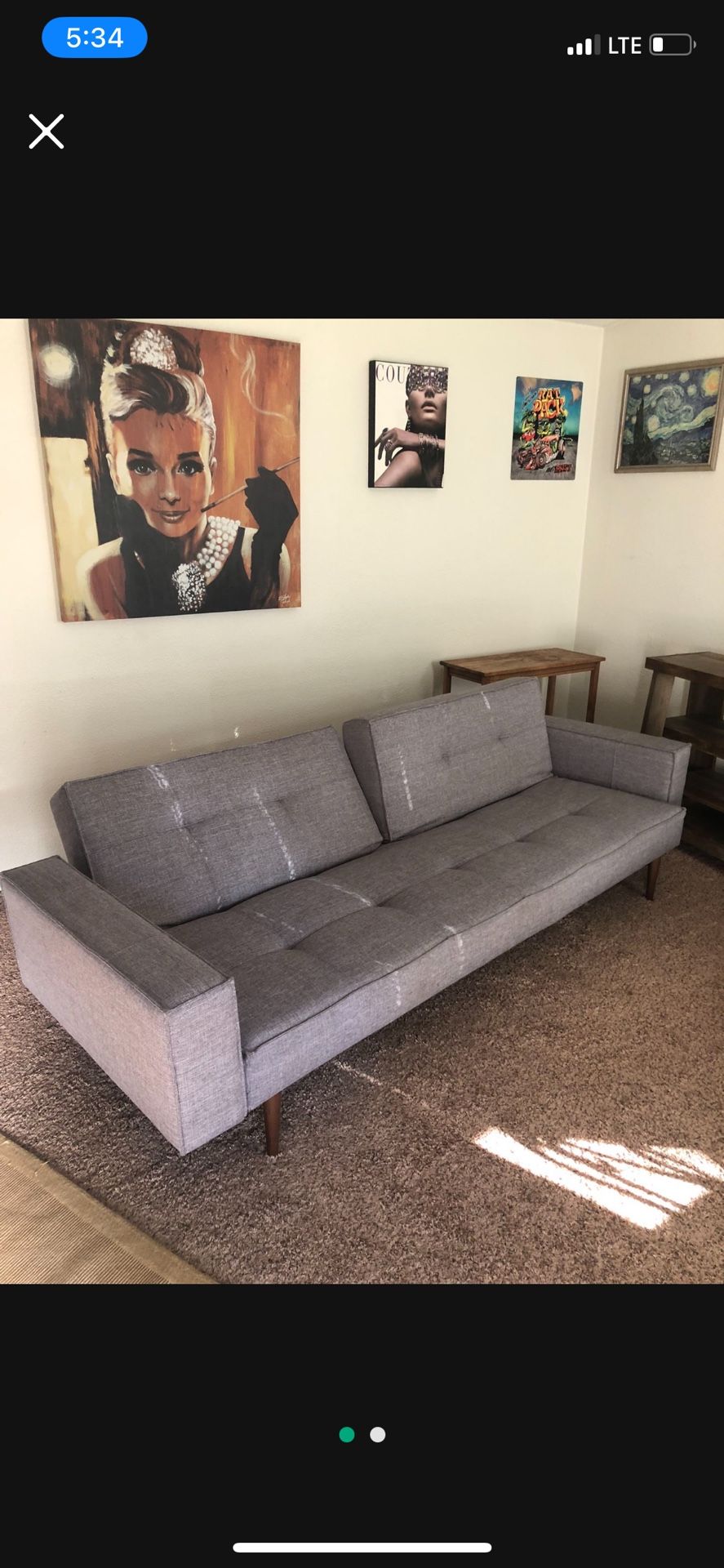 Grey Day Bed Couch