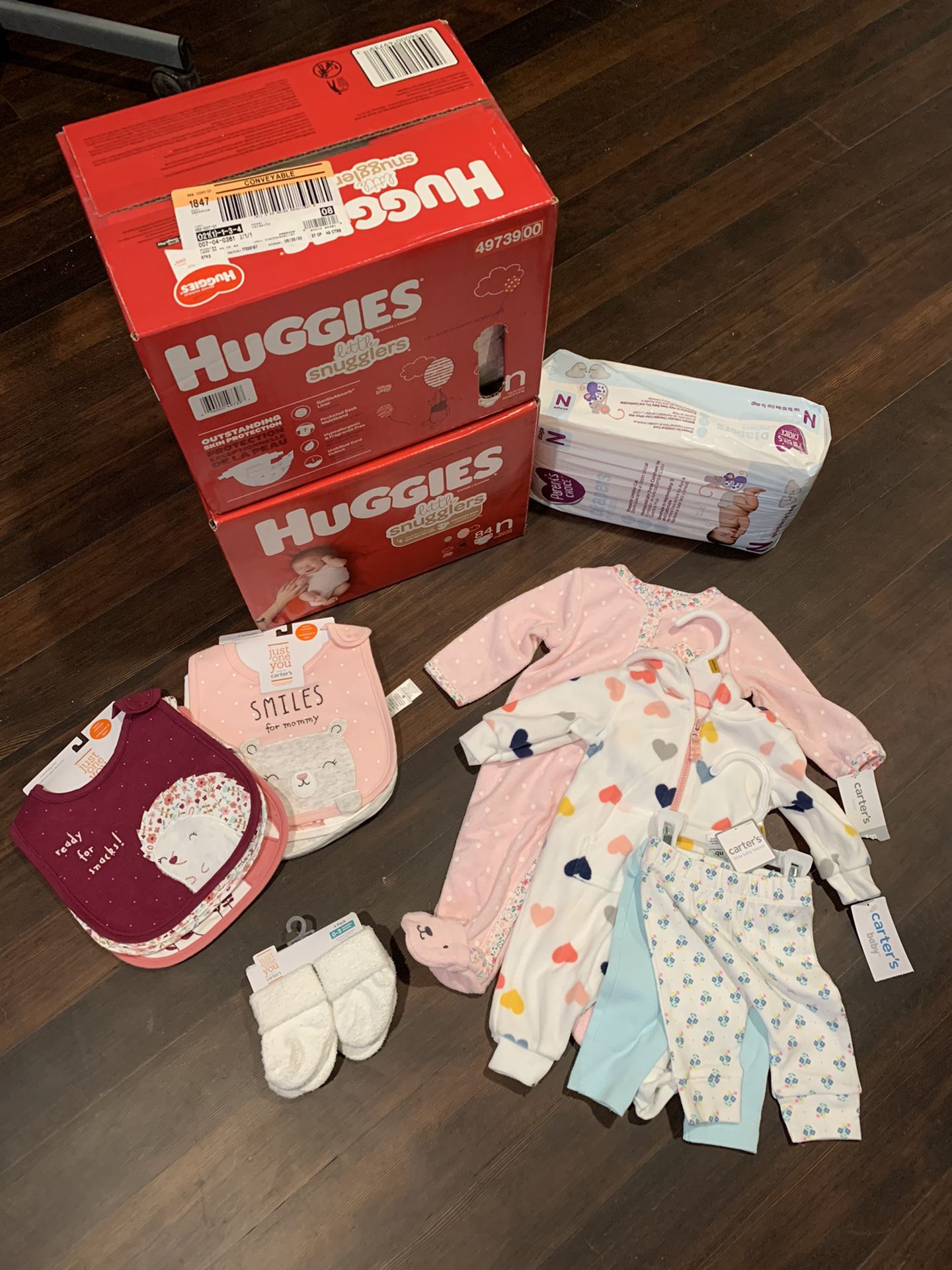 Newborn Diapers/Clothes