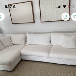 Sectional Sofa Chrome Fabric