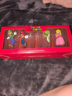Super Mario glass set