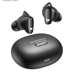 Monster N-Lite 206 Bluetooth Earbuds Wireless Earphones Bluetooth 5.4 in-Ear Earbuds Headphones Built-in Mic