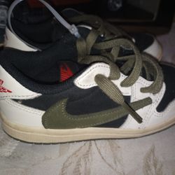 Toddler Travis Scott x Air Jordan 1 Low OG SP "Medium Olive"