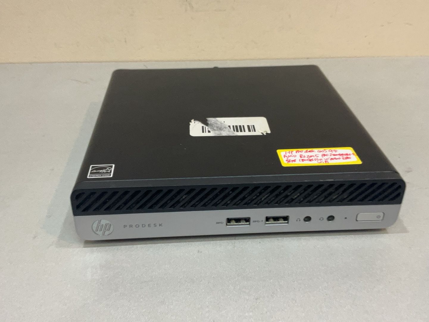 HP ProDesk 405 G4 PC Mini AMD Ryzen 5 PRO 2400GE 3.2GHz 8GB 180GB SSD Win11 WIFI , with power adapter. , new fresh window install ready to use