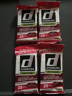 2021-22 DONRUSS SOCCER 25-Card Hanger Pack FIFA World Cup Road 2 Qatar