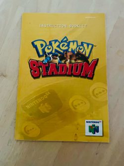 Nintendo 64 - Pokémon Stadium Manual