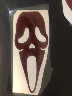 Scream car decal