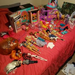 Barbie LOL Monster High And Tons Of Accessories! 