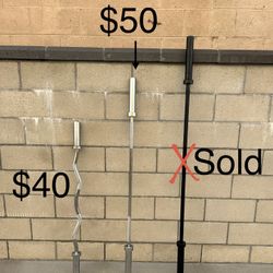 EZ Curl Bar & 5’ Barbell **See Photo For Pricing, FIRM PRICE**