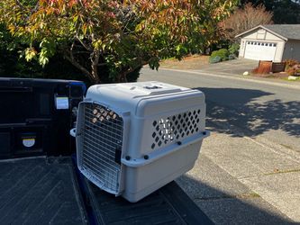 Small Medium Dog Kennel Crate Carrier Airline Approved like New 28” L by 20“ W by 20”