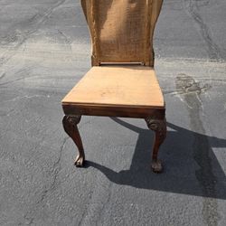 Antique Carved Wood Chair