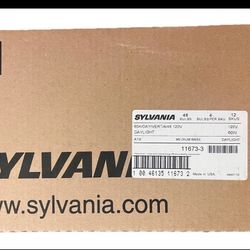 VTG Made In USA Sylvania 60 Watt Incandescent Lightbulbs 12 Pack Case (48 Bulbs) A19 Daylight Bulbs Cases $150, Packs $20 Each