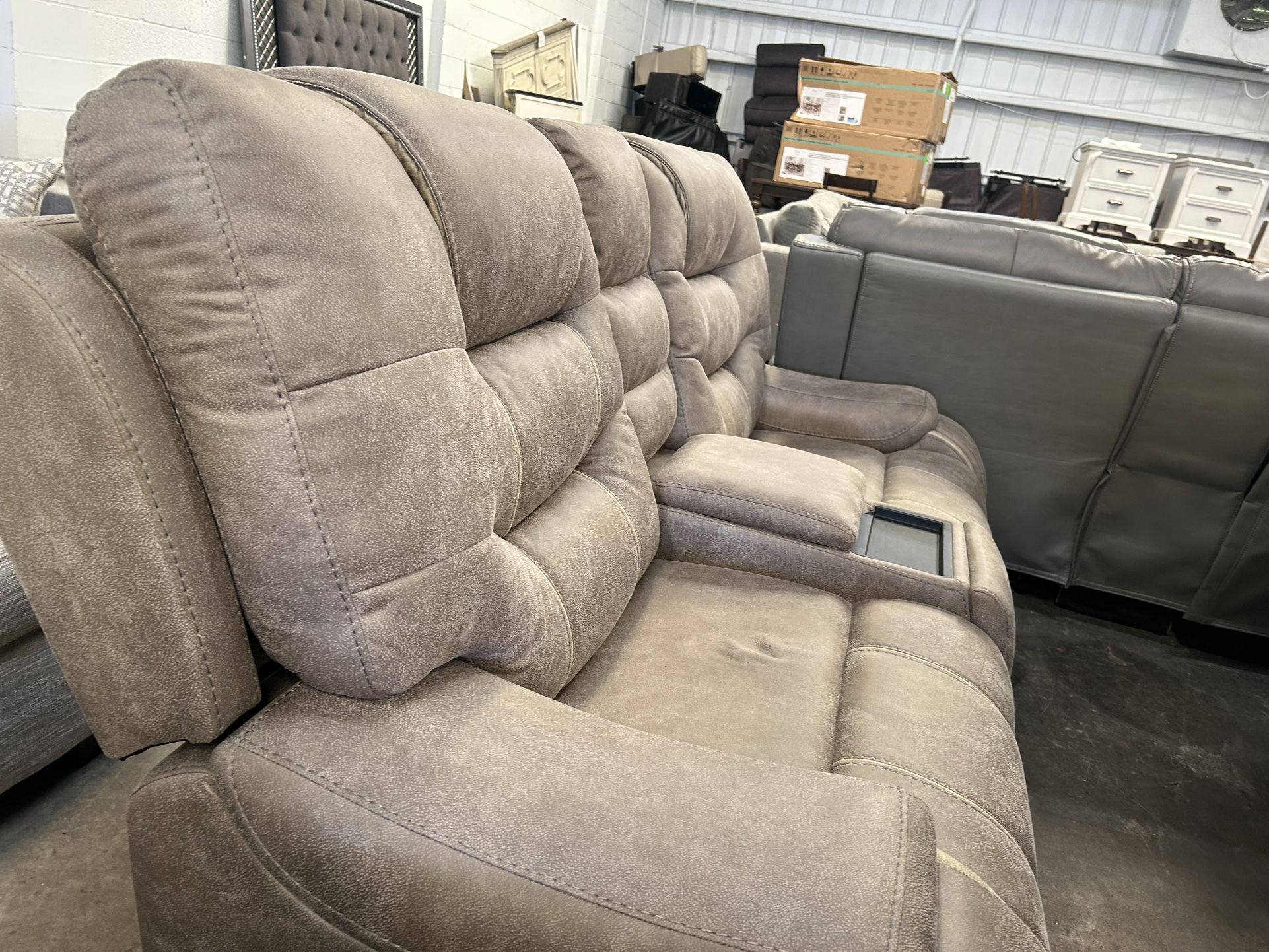 Electric Reclining Sofa With Storage