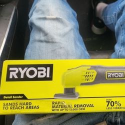 Ryobi Detail Sander NEW In Box 13,000 OPM