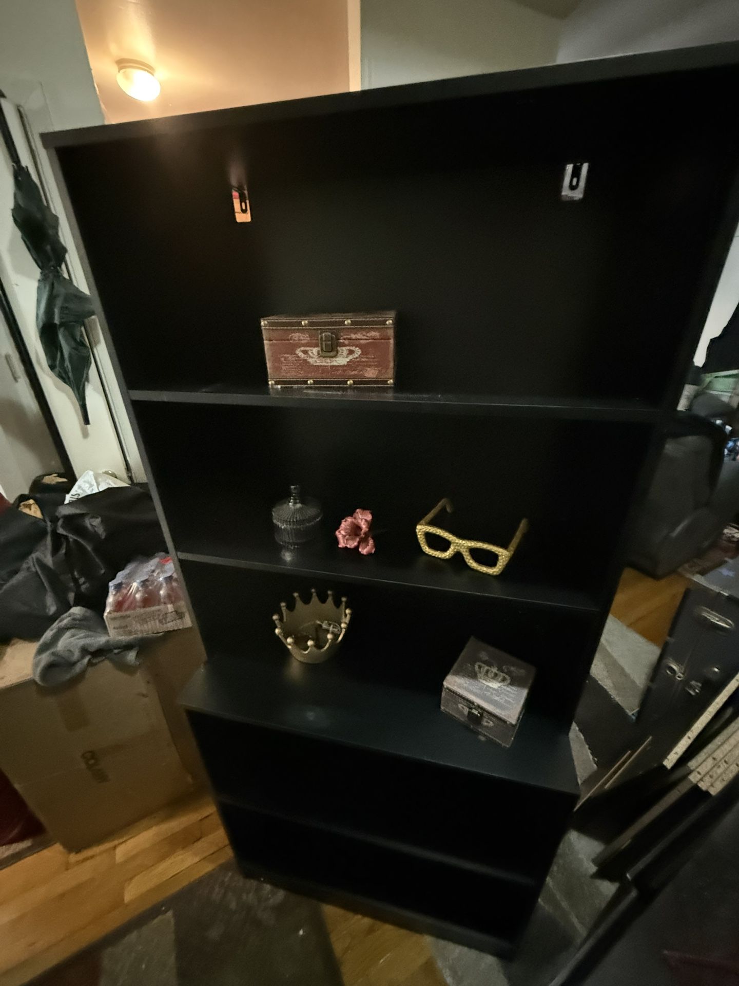 5-tier Bookcase/Bookshelf In Black