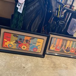 GuitarAnd Drum Pictures Frame