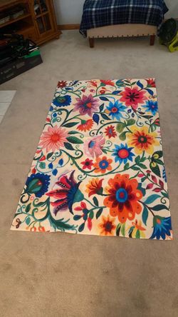 Colorful vibrant rug