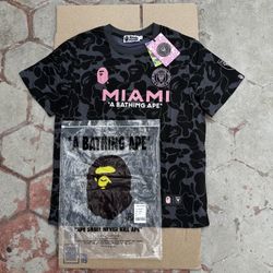 BAPE Miami Black Soccer Jersey – Size Medium 
