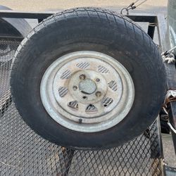 Spare Tire For Boat With Trailers Rack On 