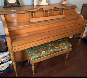 Vintage Grand 1911 Upright Piano w/ Bench – Solid Wood